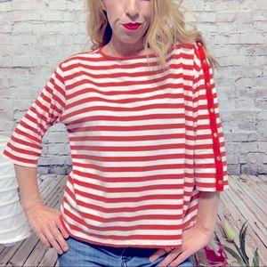 ‼️ANN TAYLOR Striped Tee Size Large‼️